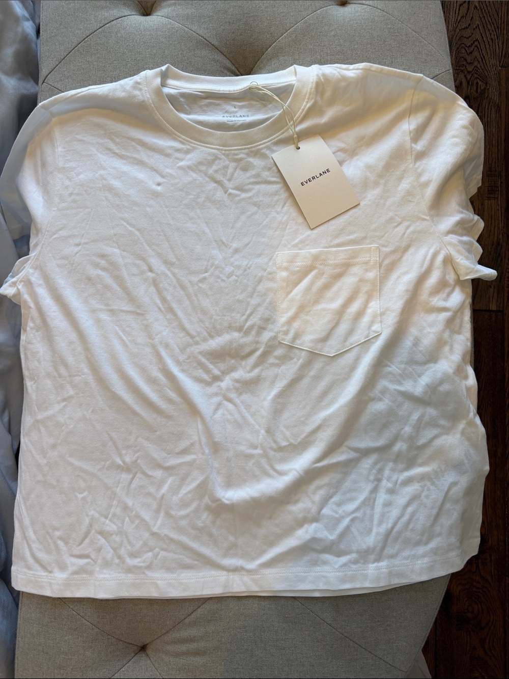 Everlane White Short Sleeve Pocket Tee